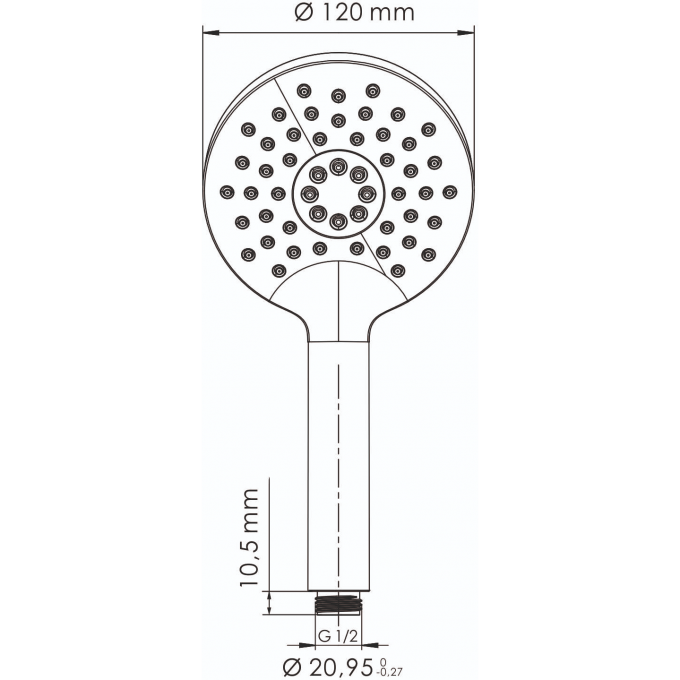 Лейка 3-функциональная WASSERKRAFT A357