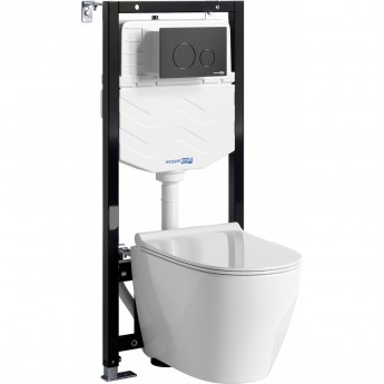 Система инсталляции с унитазом WASSERKRAFT ALLER 10TLT.010.ME.MB02.H002