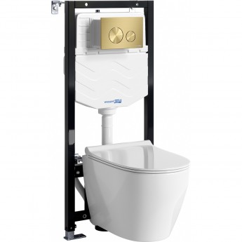 Система инсталляции с унитазом WASSERKRAFT ALLER 10TLT.010.ME.MG02.H002