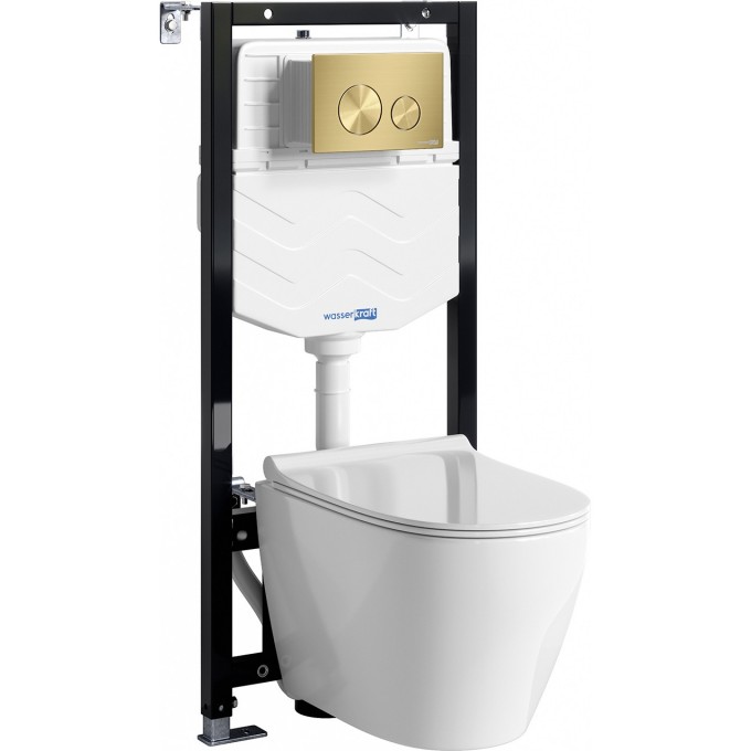 Система инсталляции с унитазом WASSERKRAFT ALLER 10TLT.010.ME.MG02.H002