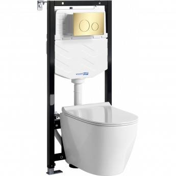 Система инсталляции с унитазом WASSERKRAFT ALLER 10TLT.010.ME.PG02.H002
