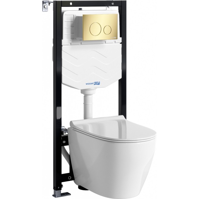 Система инсталляции с унитазом WASSERKRAFT ALLER 10TLT.010.ME.PG02.H002