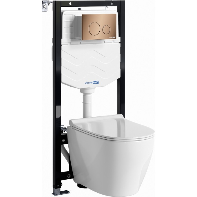 Система инсталляции с унитазом WASSERKRAFT ALLER 10TLT.010.ME.RG02.H002