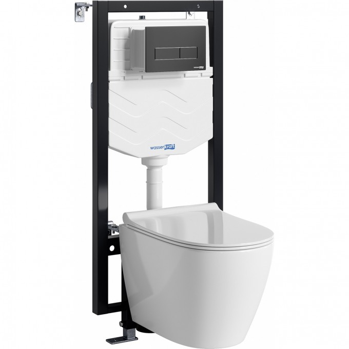 Система инсталляции с унитазом WASSERKRAFT VILS 56TLT.010.ME.MB03.H002
