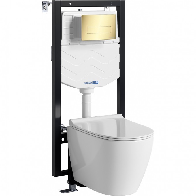 Система инсталляции с унитазом WASSERKRAFT VILS 56TLT.010.ME.PG03.H002