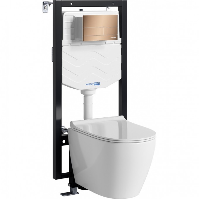 Система инсталляции с унитазом WASSERKRAFT VILS 56TLT.010.ME.RG04.H002