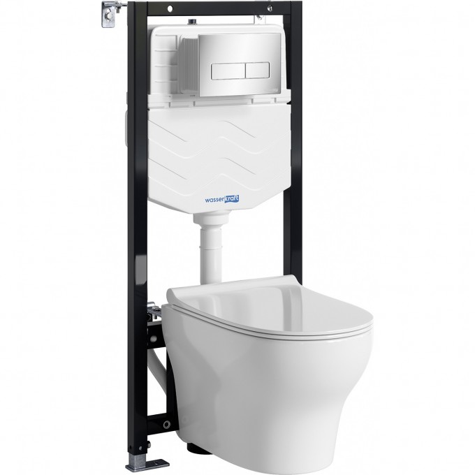 Система инсталяции с унитазом WASSERKRAFT ALLER 10TLT.010.ME.CH03.H001