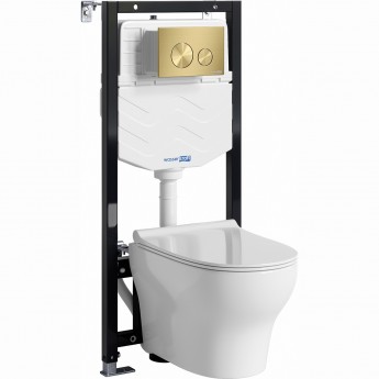 Система инсталяции с унитазом WASSERKRAFT ALLER 10TLT.010.ME.MG02.H001