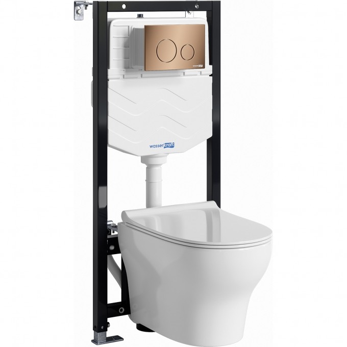 Система инсталяции с унитазом WASSERKRAFT ALLER 10TLT.010.ME.RG02.H001