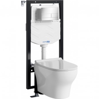 Система инсталяции с унитазом WASSERKRAFT VILS 56TLT.010.ME.CH04.H001
