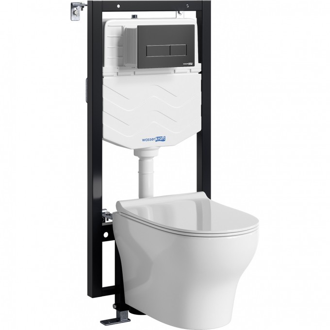 Система инсталяции с унитазом WASSERKRAFT VILS 56TLT.010.ME.MB03.H001