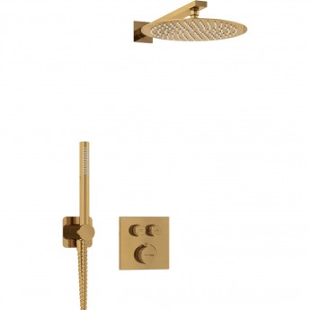 Встраиваемый комплект для душа WASSERKRAFT THERMO A5548.180.259.285.194.286 с верхней душевой насадкой и лейкой